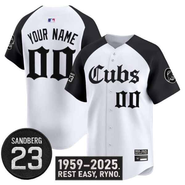 Chicago Cubs 'Ryne Sandberg Tribute' Vapor Premier Limited Custom Jersey - All Stitched - Image 3