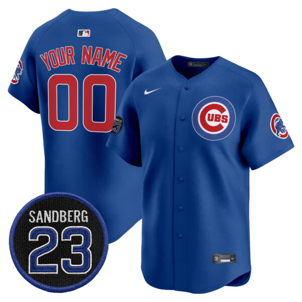 Chicago Cubs 'Ryne Sandberg Tribute' Vapor Premier Limited Custom Jersey V2 - All Stitched - Image 4
