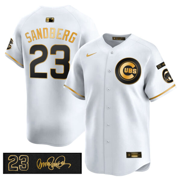 Men's Chicago Cubs 'Ryne Sandberg Tribute' Vapor Premier Limited Jersey V3 - All Stitched - Image 41