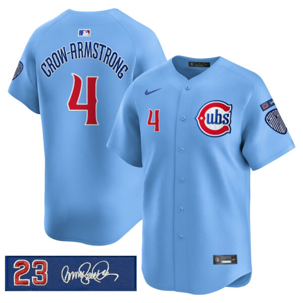 Men's Chicago Cubs 'Ryne Sandberg Tribute' Vapor Premier Limited Jersey V3 - All Stitched - Image 18
