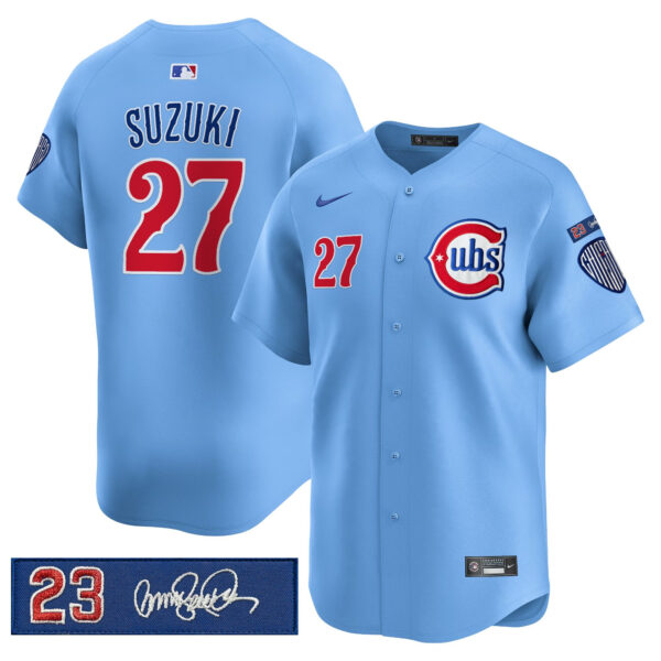 Men's Chicago Cubs 'Ryne Sandberg Tribute' Vapor Premier Limited Jersey V3 - All Stitched - Image 19