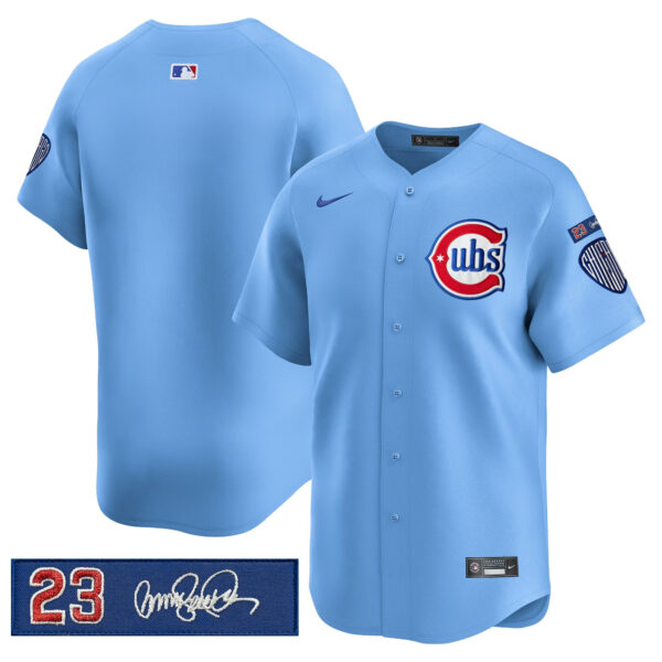Men's Chicago Cubs 'Ryne Sandberg Tribute' Vapor Premier Limited Jersey V3 - All Stitched - Image 20