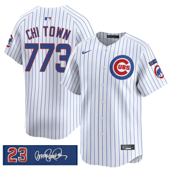 Men's Chicago Cubs 'Ryne Sandberg Tribute' Vapor Premier Limited Jersey V3 - All Stitched - Image 22