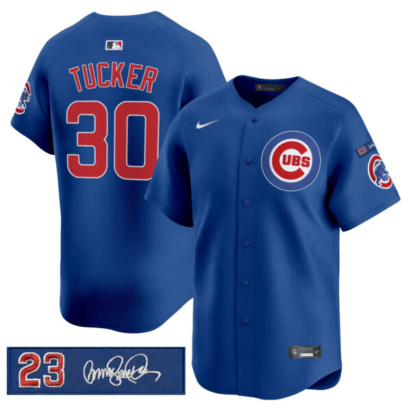 Men's Chicago Cubs 'Ryne Sandberg Tribute' Vapor Premier Limited Jersey V3 - All Stitched - Image 53