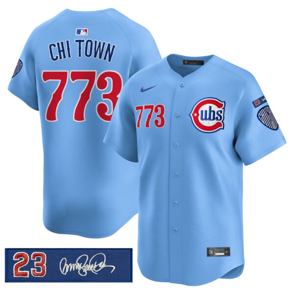 Men's Chicago Cubs 'Ryne Sandberg Tribute' Vapor Premier Limited Jersey V3 - All Stitched - Image 12