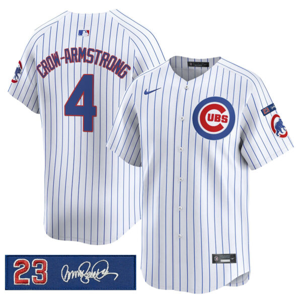 Men's Chicago Cubs 'Ryne Sandberg Tribute' Vapor Premier Limited Jersey V3 - All Stitched - Image 28