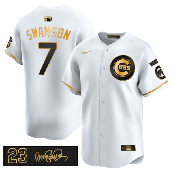 Men's Chicago Cubs 'Ryne Sandberg Tribute' Vapor Premier Limited Jersey V3 - All Stitched - Image 44