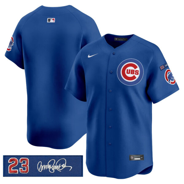 Men's Chicago Cubs 'Ryne Sandberg Tribute' Vapor Premier Limited Jersey V3 - All Stitched - Image 60