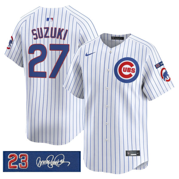 Men's Chicago Cubs 'Ryne Sandberg Tribute' Vapor Premier Limited Jersey V3 - All Stitched - Image 29