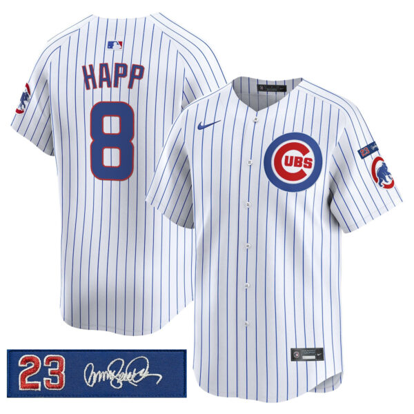 Men's Chicago Cubs 'Ryne Sandberg Tribute' Vapor Premier Limited Jersey V3 - All Stitched - Image 25