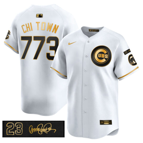 Men's Chicago Cubs 'Ryne Sandberg Tribute' Vapor Premier Limited Jersey V3 - All Stitched - Image 42