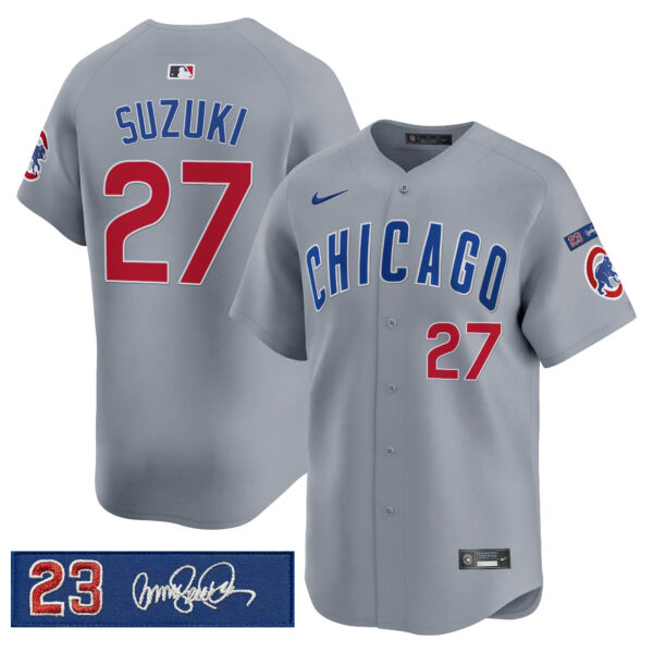 Men's Chicago Cubs 'Ryne Sandberg Tribute' Vapor Premier Limited Jersey V3 - All Stitched - Image 9