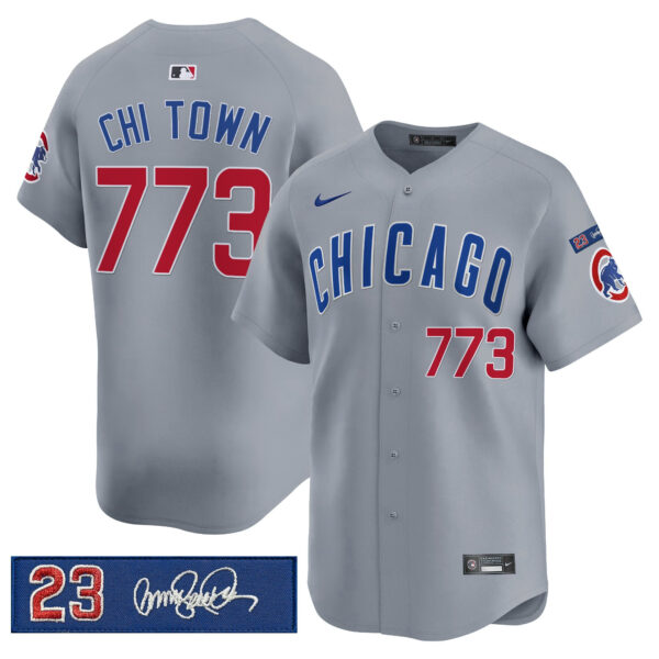 Men's Chicago Cubs 'Ryne Sandberg Tribute' Vapor Premier Limited Jersey V3 - All Stitched - Image 2