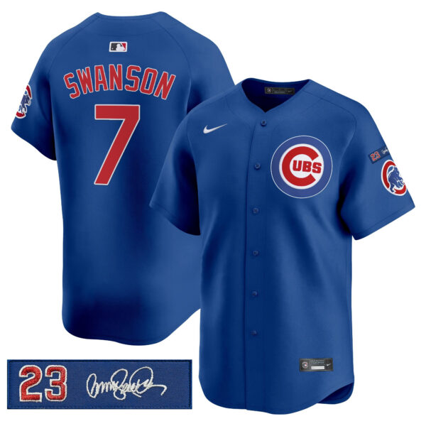 Men's Chicago Cubs 'Ryne Sandberg Tribute' Vapor Premier Limited Jersey V3 - All Stitched - Image 54