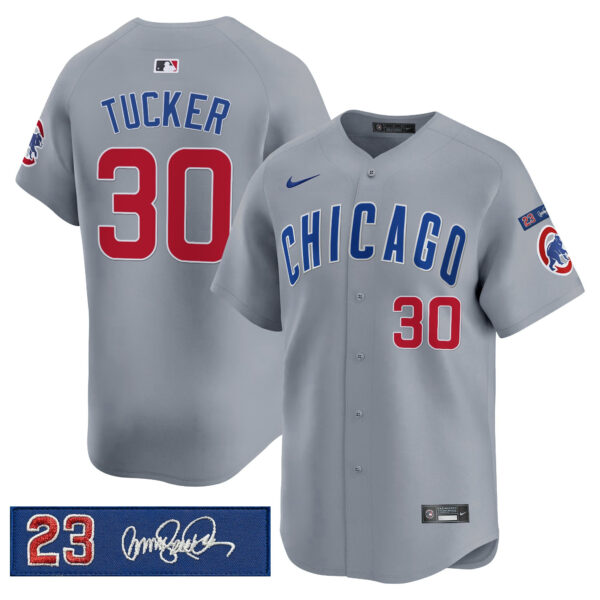 Men's Chicago Cubs 'Ryne Sandberg Tribute' Vapor Premier Limited Jersey V3 - All Stitched - Image 3