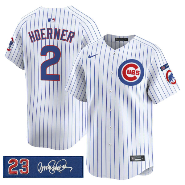 Men's Chicago Cubs 'Ryne Sandberg Tribute' Vapor Premier Limited Jersey V3 - All Stitched - Image 26