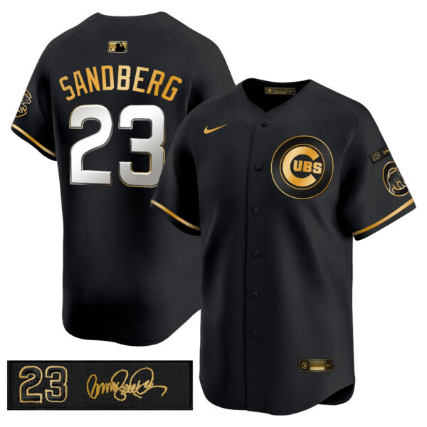 Men's Chicago Cubs 'Ryne Sandberg Tribute' Vapor Premier Limited Jersey V3 - All Stitched - Image 31