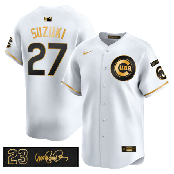Men's Chicago Cubs 'Ryne Sandberg Tribute' Vapor Premier Limited Jersey V3 - All Stitched - Image 49
