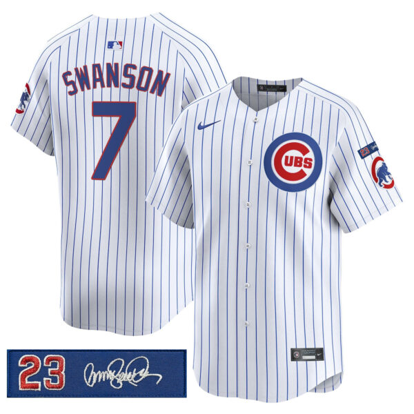 Men's Chicago Cubs 'Ryne Sandberg Tribute' Vapor Premier Limited Jersey V3 - All Stitched - Image 24