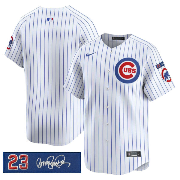 Men's Chicago Cubs 'Ryne Sandberg Tribute' Vapor Premier Limited Jersey V3 - All Stitched - Image 30