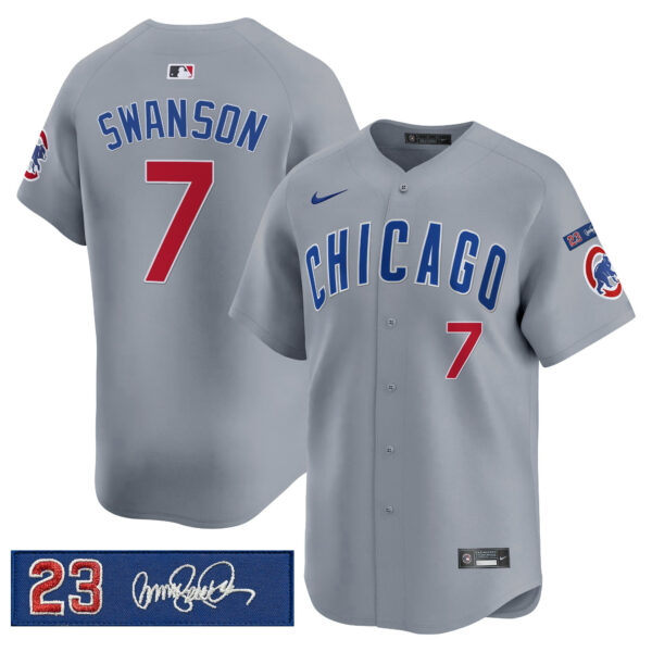Men's Chicago Cubs 'Ryne Sandberg Tribute' Vapor Premier Limited Jersey V3 - All Stitched - Image 4