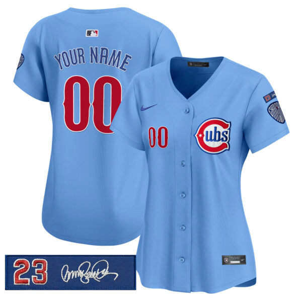 Chicago Cubs 'Ryne Sandberg Tribute' Vapor Premier Limited Custom Jersey V3 - All Stitched - Image 8