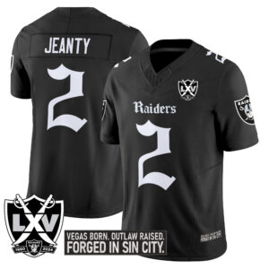 Men's Las Vegas Raiders 'Gothic Sin City Shadows Edition' Vapor Limited Jersey V2 - All Stitched