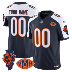 Chicago Bears Virginia McCaskey Memorial Patch Vapor Custom Jersey - All Stitched