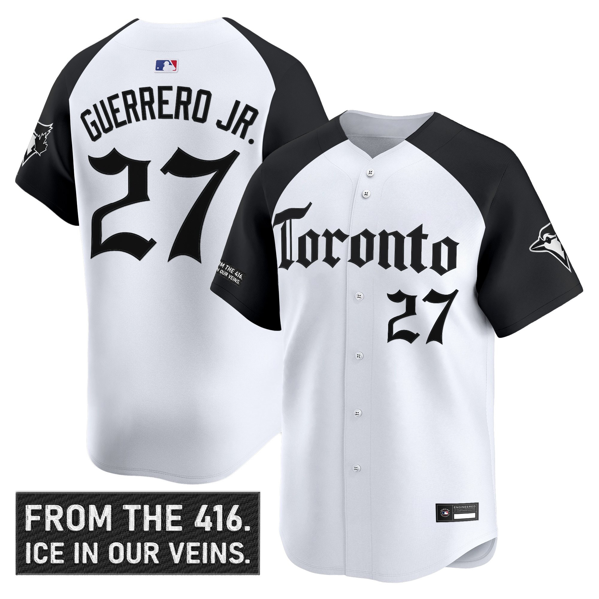 Men's Toronto Blue Jays 'Gothic North Edition' Vapor Premier Limited Jersey - All Stitched - Image 18