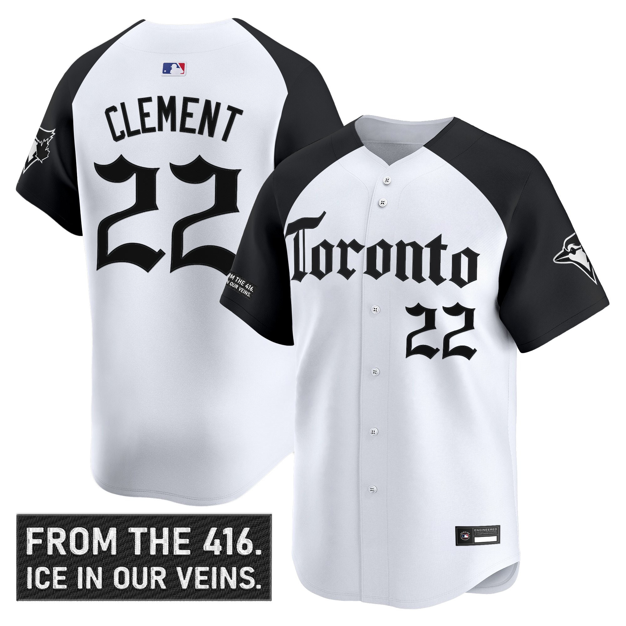 Men's Toronto Blue Jays 'Gothic North Edition' Vapor Premier Limited Jersey - All Stitched - Image 19