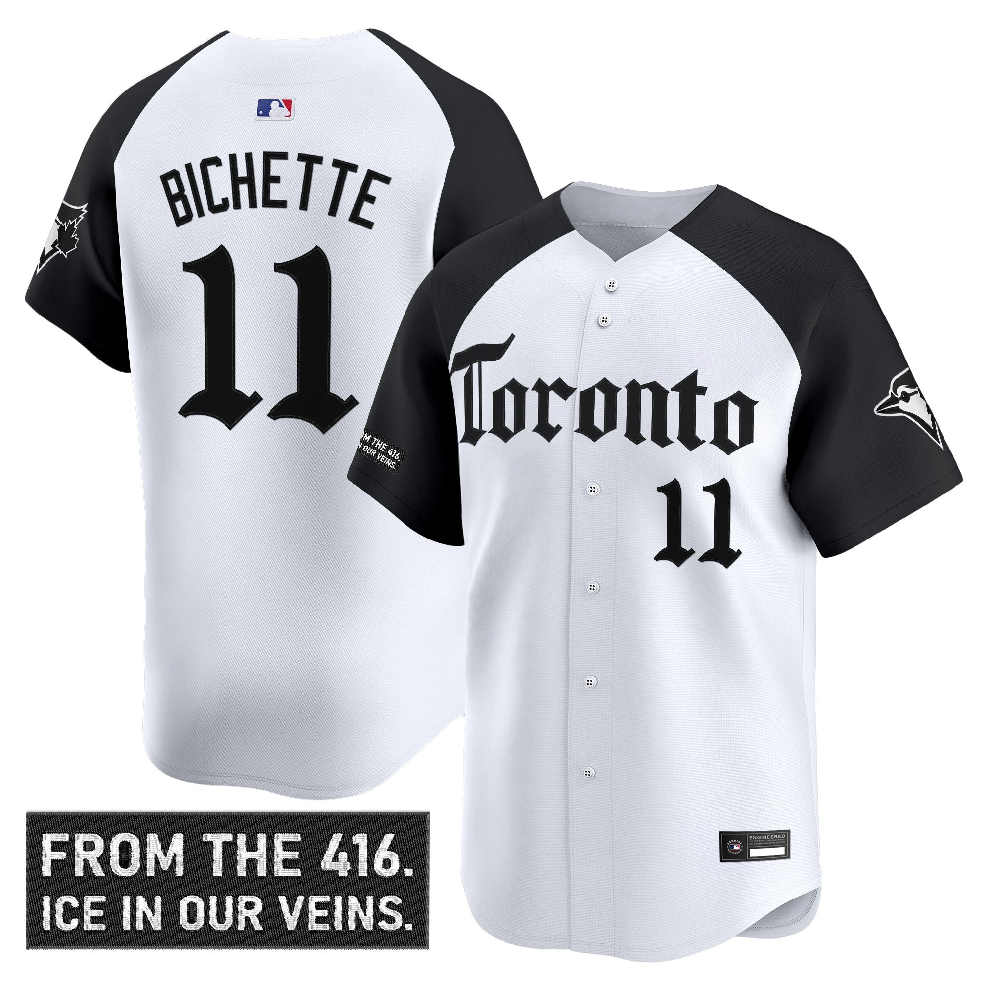 Men's Toronto Blue Jays 'Gothic North Edition' Vapor Premier Limited Jersey - All Stitched - Image 17