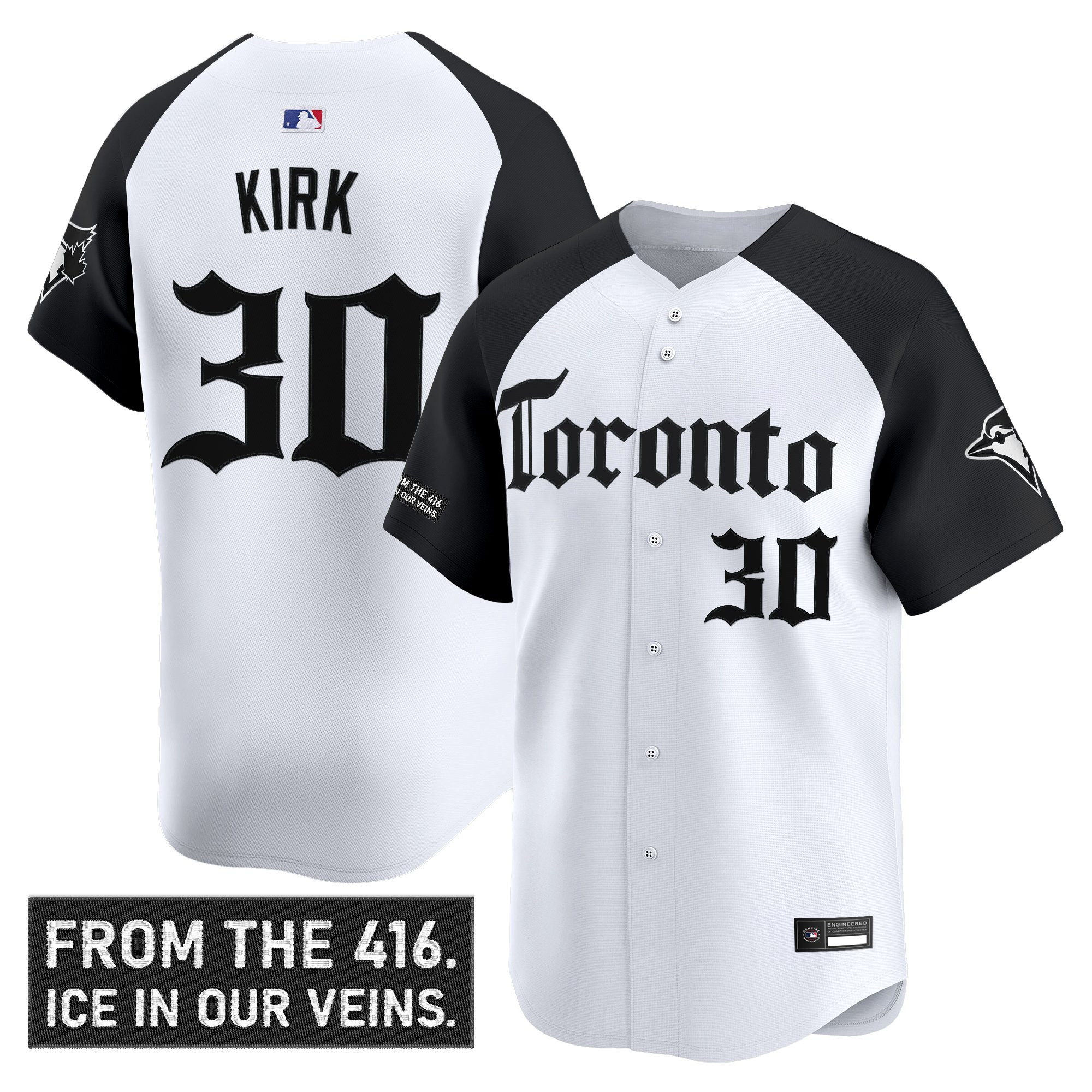 Men's Toronto Blue Jays 'Gothic North Edition' Vapor Premier Limited Jersey - All Stitched - Image 15