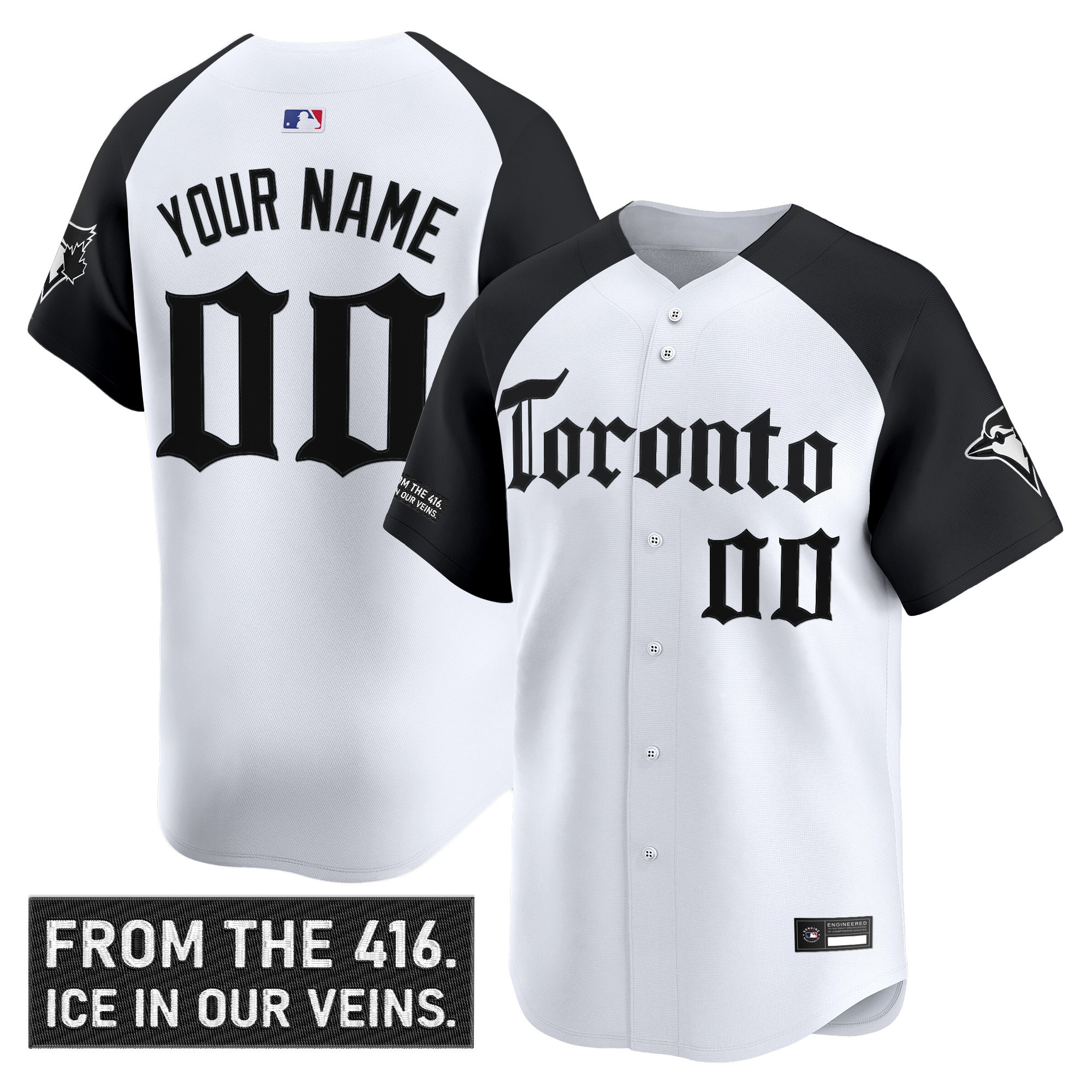Toronto Blue Jays 'Gothic North Edition' Vapor Premier Limited Custom Jersey - All Stitched - Image 3