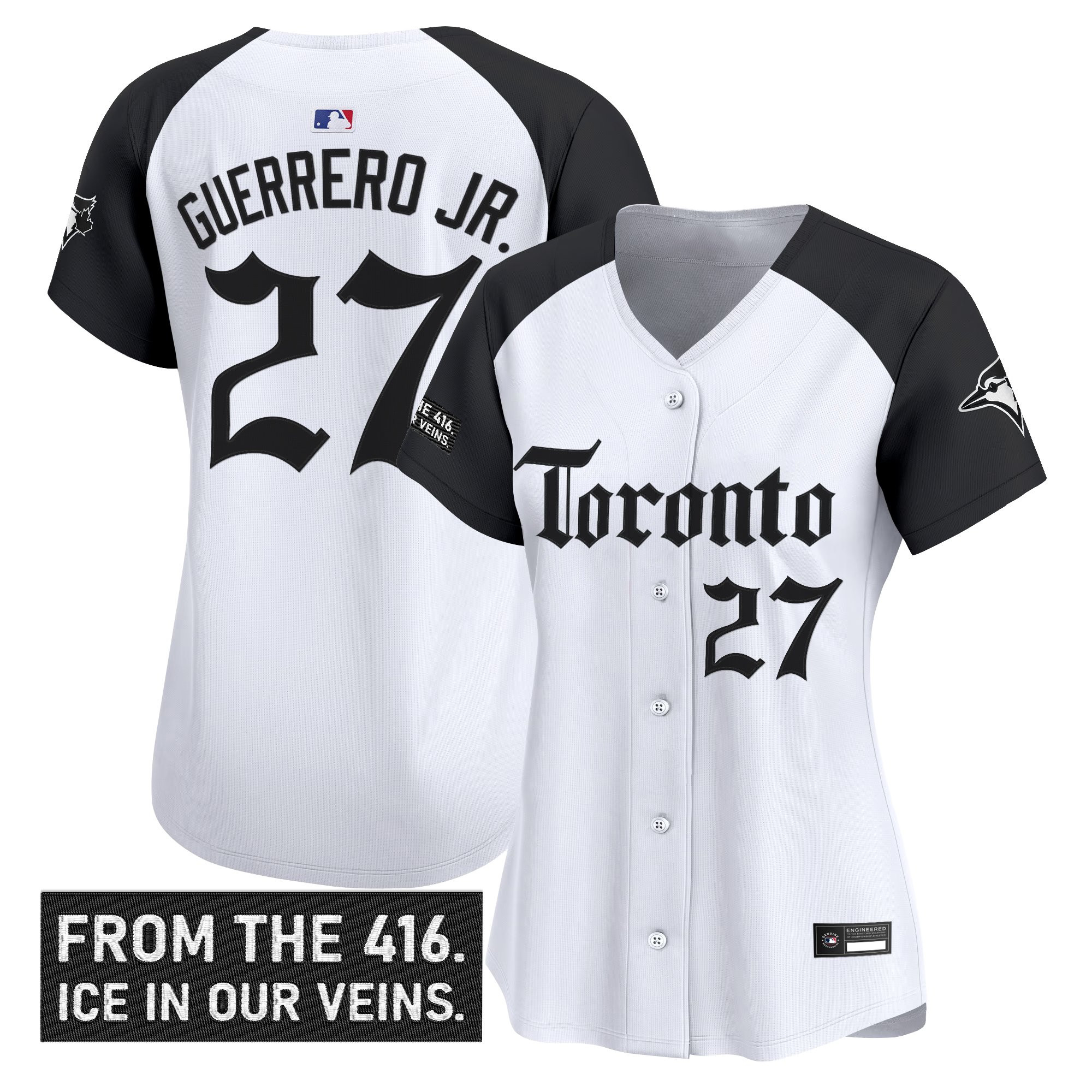 Women's Toronto Blue Jays 'Gothic North Edition' Vapor Premier Limited Jersey - All Stitched - Image 18