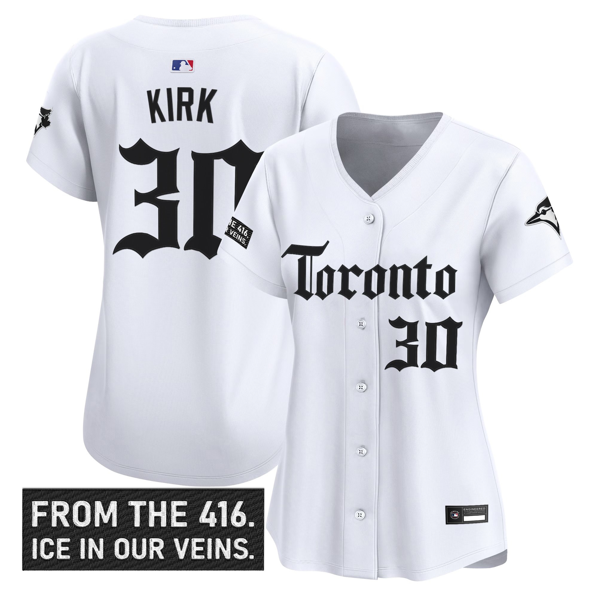 Women's Toronto Blue Jays 'Gothic North Edition' Vapor Premier Limited Jersey - All Stitched - Image 8