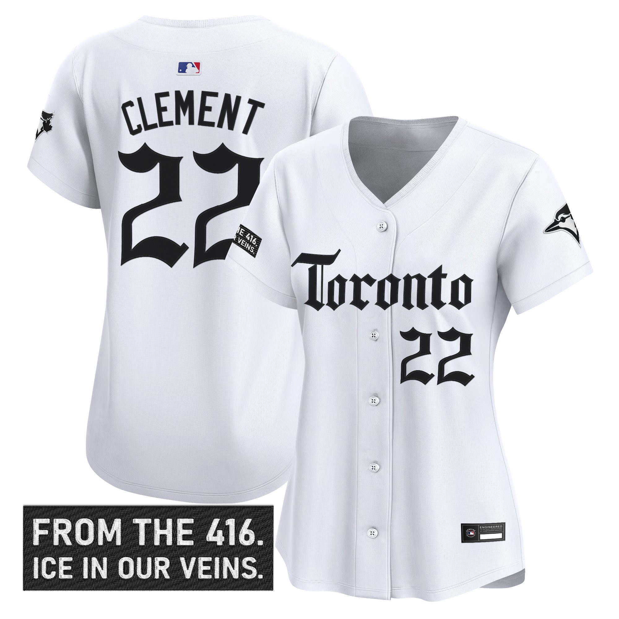 Women's Toronto Blue Jays 'Gothic North Edition' Vapor Premier Limited Jersey - All Stitched - Image 12