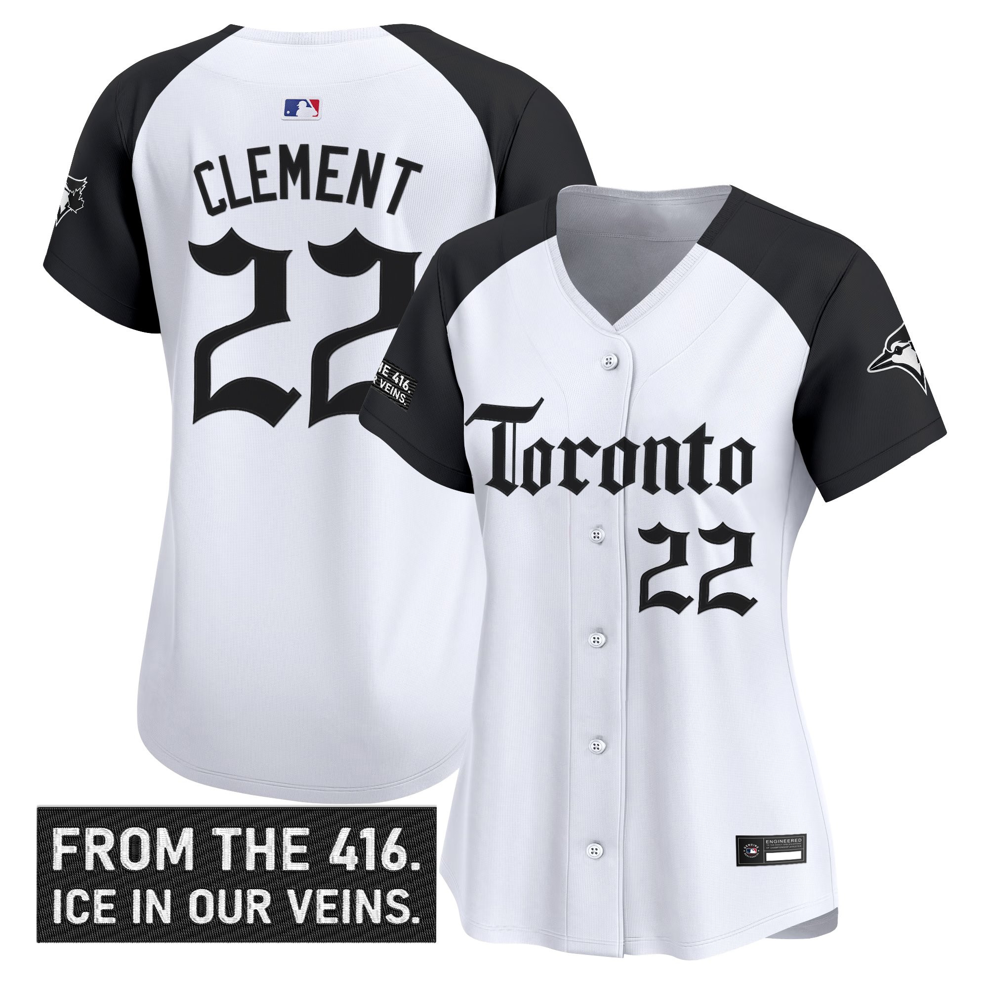 Women's Toronto Blue Jays 'Gothic North Edition' Vapor Premier Limited Jersey - All Stitched - Image 19