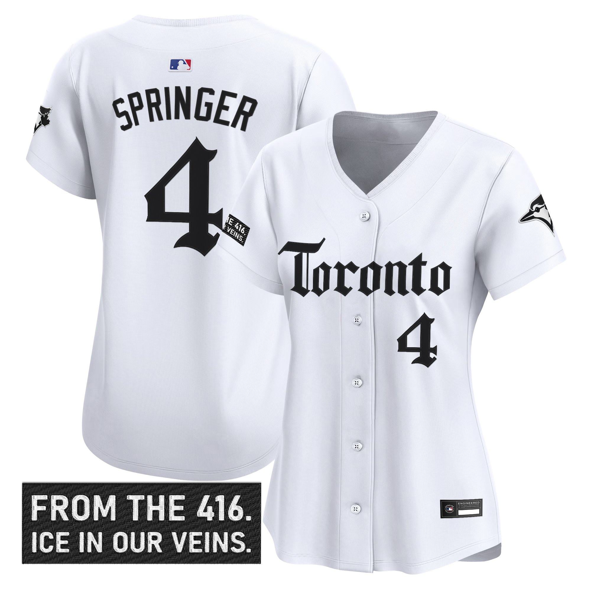 Women's Toronto Blue Jays 'Gothic North Edition' Vapor Premier Limited Jersey - All Stitched - Image 13