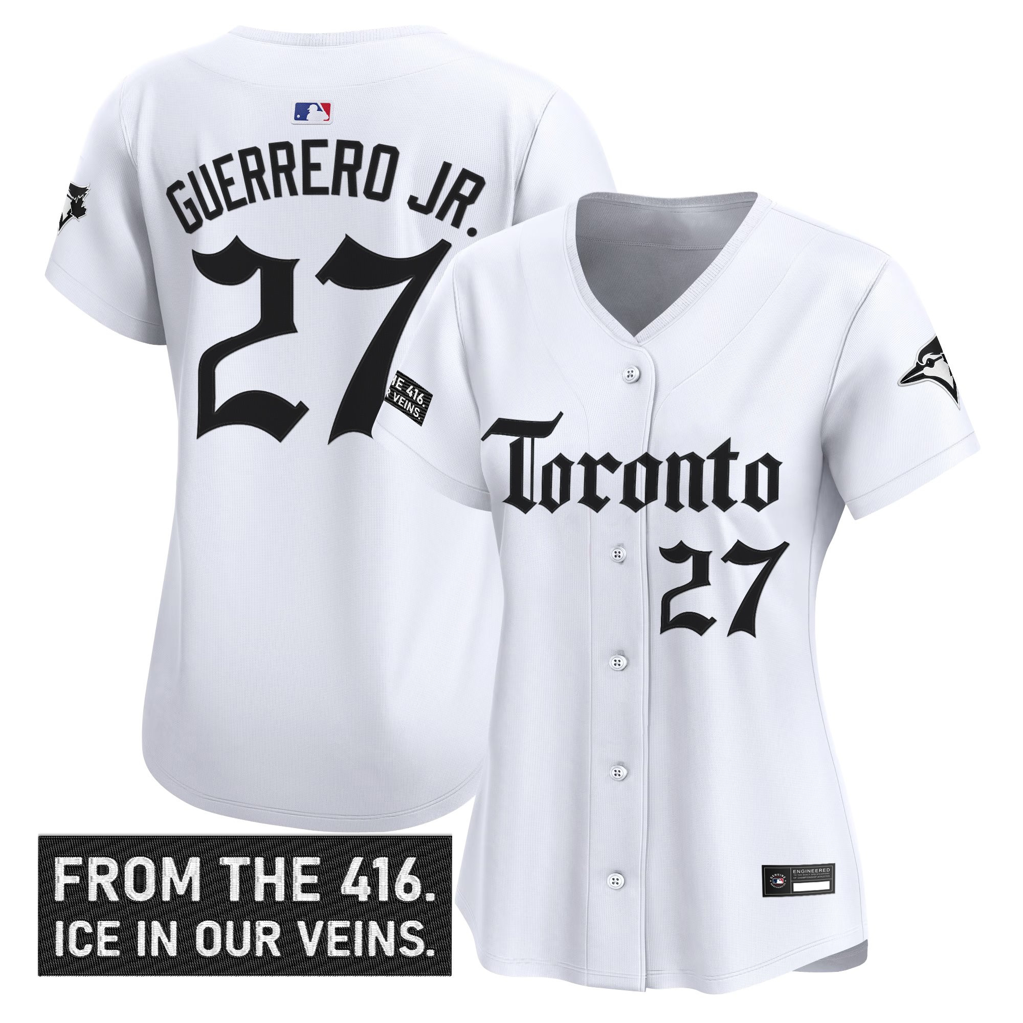 Women's Toronto Blue Jays 'Gothic North Edition' Vapor Premier Limited Jersey - All Stitched - Image 11