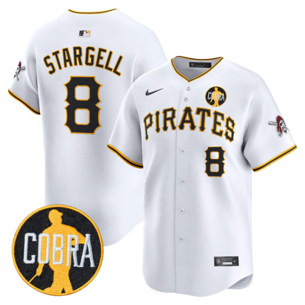 Men's Pittsburgh Pirates 'Dave Parker Cobra Patch' Vapor Premier Limited Jersey - All Stitched - Image 21