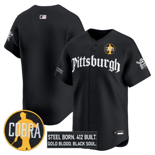 Men's Pittsburgh Pirates 'Dave Parker Cobra Patch' Vapor Premier Limited Jersey - All Stitched - Image 44
