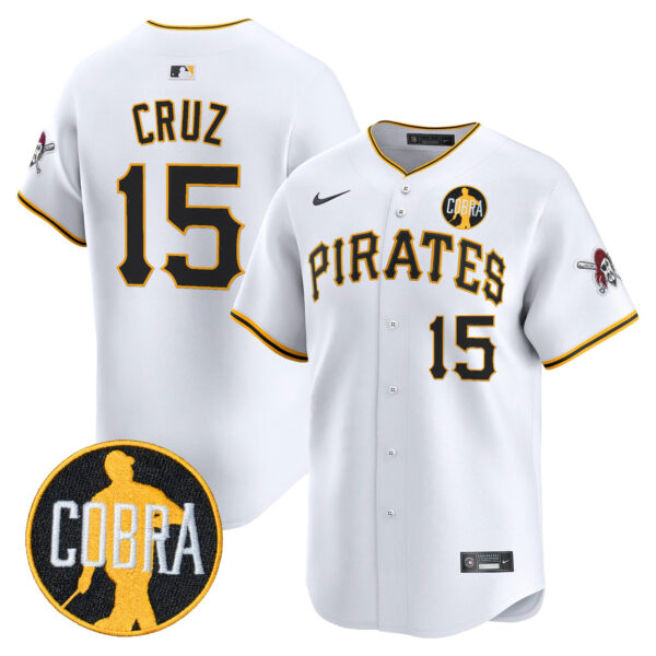 Men's Pittsburgh Pirates 'Dave Parker Cobra Patch' Vapor Premier Limited Jersey - All Stitched - Image 16