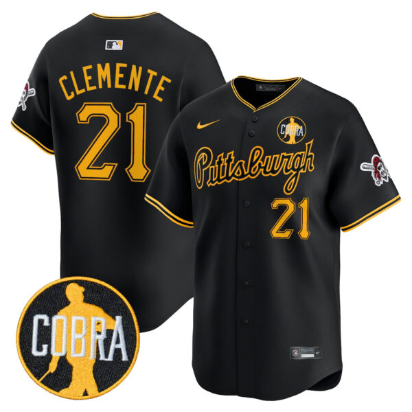 Men's Pittsburgh Pirates 'Dave Parker Cobra Patch' Vapor Premier Limited Jersey - All Stitched - Image 7