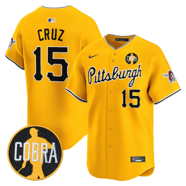 Men's Pittsburgh Pirates 'Dave Parker Cobra Patch' Vapor Premier Limited Jersey - All Stitched - Image 27
