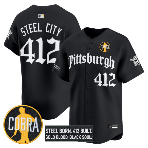 Men's Pittsburgh Pirates 'Dave Parker Cobra Patch' Vapor Premier Limited Jersey - All Stitched - Image 35
