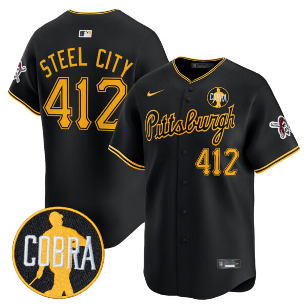 Men's Pittsburgh Pirates 'Dave Parker Cobra Patch' Vapor Premier Limited Jersey - All Stitched - Image 2