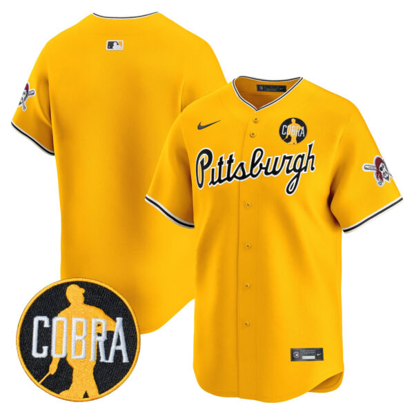 Men's Pittsburgh Pirates 'Dave Parker Cobra Patch' Vapor Premier Limited Jersey - All Stitched - Image 33