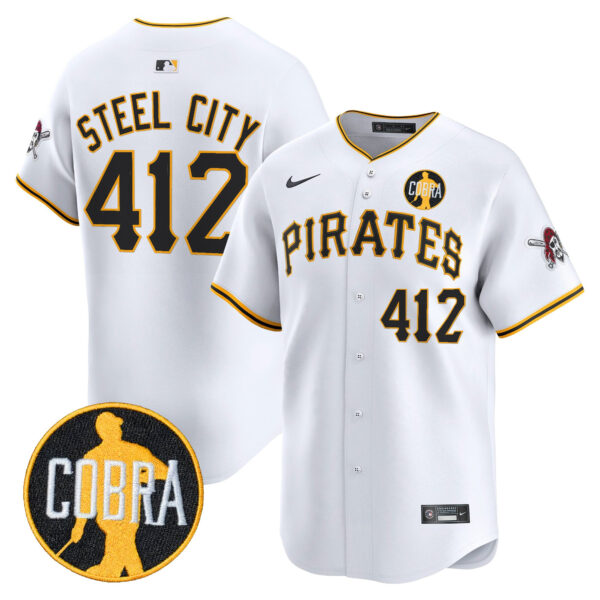 Men's Pittsburgh Pirates 'Dave Parker Cobra Patch' Vapor Premier Limited Jersey - All Stitched - Image 13