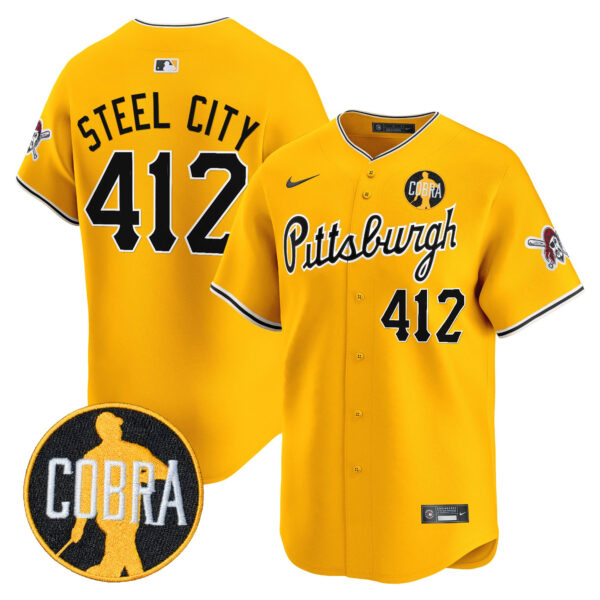 Men's Pittsburgh Pirates 'Dave Parker Cobra Patch' Vapor Premier Limited Jersey - All Stitched - Image 24