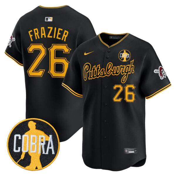 Men's Pittsburgh Pirates 'Dave Parker Cobra Patch' Vapor Premier Limited Jersey - All Stitched - Image 9